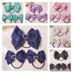 1色　3個セット　ヘアゴム　大人用1子供用2 卒業式　入学式　髪飾り