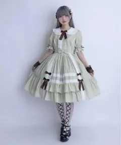 Chalmiere クレアワンピース 紺 - メルカリ