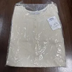 etretokyo シアーストライプヘンリーネックトップス アイボリー