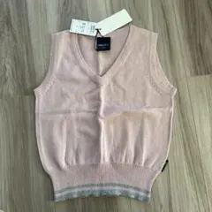 コムサイズム 90cm ピンク 綿ベスト