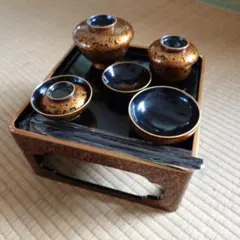 金虫喰塗 仏膳 漆器 膳セット 懐石膳 漆塗り 伝統工芸 - メルカリ