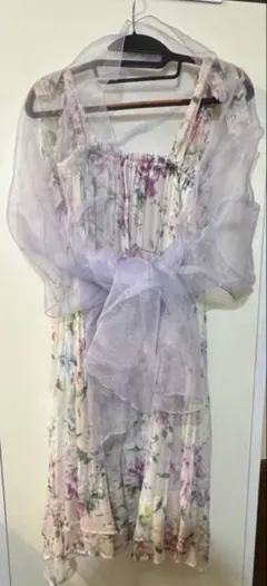 PAYTON PLACE花柄キャミワンピース、ショールセット