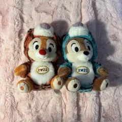 チップとデール ぬいぐるみピンバッジ 2022 寅年