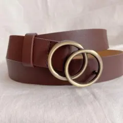 レディースベルト　ダークブラウン