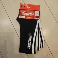 110サイズ 黒 ライン入り レギンス