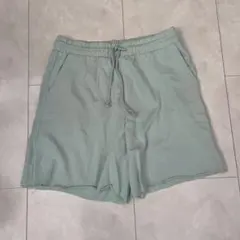 H&M スウェットハーフパンツ　ミントグリーン