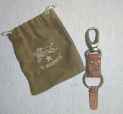 IL BISONTE レザーキーホルダー ブラウン