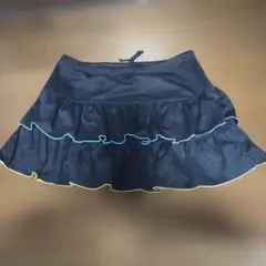 臨*)様 フリル付き黒メッシュスカート