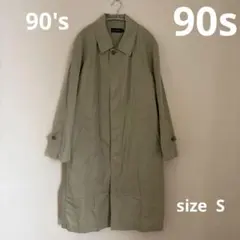90’s J.CREW 巨人タグ　コットンポプリン ステンカラーコート Sのサムネイル