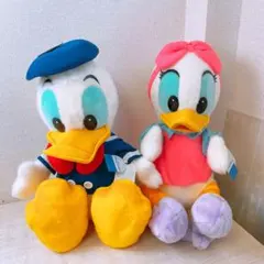 ドナルドダック&デイジー タグ付きぬいぐるみ 高さ約50cm TDL 自宅保管品