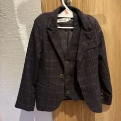 フォーマルスーツ 3点セット チェック