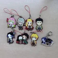 【レア商品☆】鬼滅の刃 アクリルストラップ 8個セット　ラバーストラップ