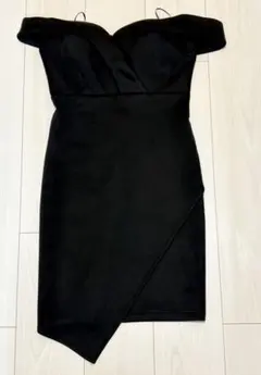 ブラックオフショルダードレス Ｍサイズ　キャバドレス 黒