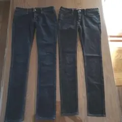 ギャップ GAP Skinnyデニム 濃紺、ブラック 2本セット