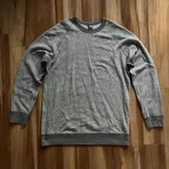 美品★GOOD ON ラグランスリーブ クルーネック スウェット 霜降り グレー
