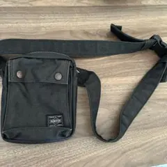 PORTER ポーター 墨黒 吉田カバン スモーキー ウエストバッグ