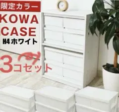新品　 JEJ ASTAGE コワケース H4 ホワイト　3セット　引出し収納