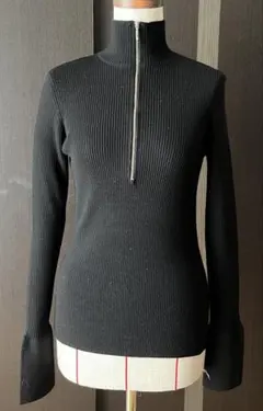 ナゴンスタンス ZIPハイネックプルオーバー　nagonstans ブラック