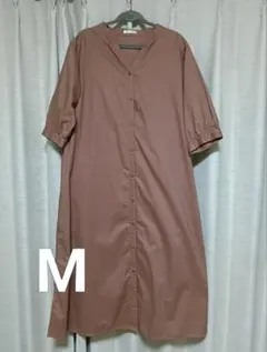 ハニーズ　シャツワンピース　茶系
