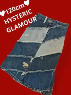 120cm★HYSTERIC GLAMOUR デニムロングスカートのサムネイル