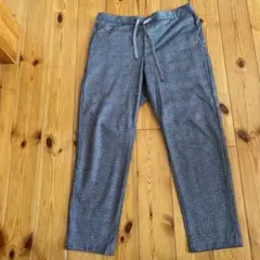 GLOBAL WORK メンズグレー チェック パンツM