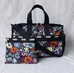LeSportsac 花柄　2way バッグ　ポーチ付き　★新品