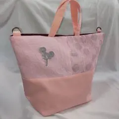 ハンドメイド 2wayトートバッグ ミナペルホネンボヌールアップリケパッチバッグ