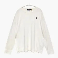 未使用級✨ポロラルフローレン ピマコットン クルーネックニット ポニー刺繍 長袖