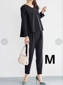 新品未使用 Ranan ラナン セットアップ パンツ 黒 卒業式 ママ M