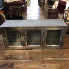 ビンテージ　ブリキ菓子ケース　昭和レトロ　ショーケース　古道具　古家具