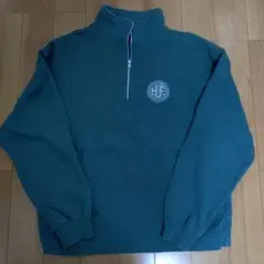 HUF ハーフジップスウェット L グリーン