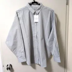 AMERICAN HOLIC 青白ストライプ M 長袖シャツのサムネイル