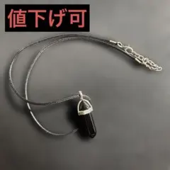 ポイントストーン ネックレス ブラックのサムネイル