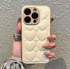 ❤︎大人気　ぷっくり　ハート　iPhone16ケース　携帯カバー　韓国