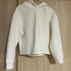 UNIQLO アイボリー フード付きパーカー L