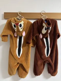 【2着セット】ディズニー公式 チップとデール 着ぐるみ 90cm