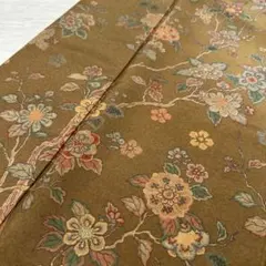 し*ー様 染大島紬 付下げ 暈しに華やかな花模様 着物 正絹 広衿 RK-644