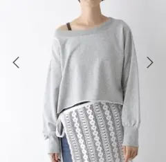 【LEPSIM】オフショルショートスウェット