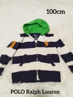 【訳アリ】Polo Ralph Lauren ストライプパーカー 100cm