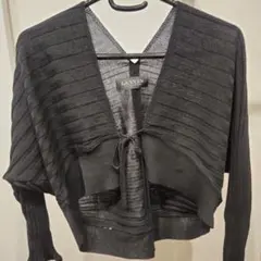 値下げ　LANVIN 黒 ボレロ M