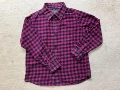 ユニクロ　フランネルシャツ　チェック