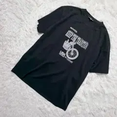 【c8295】Kaepa バイク　Tシャツ　半袖　ブラックのサムネイル