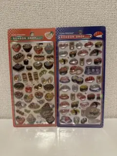 和柄ボンボンドロップシール(日本食.お寿司)