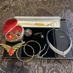 だ*い様 【遺品整理】アクセサリーセット　金（指輪・イヤリング・ブローチ・ネック