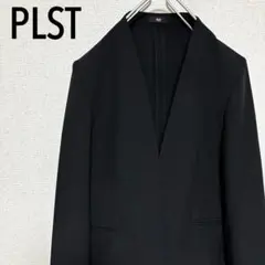 極美品✨ PLST 完売品 プレミアムオックスカラーレスジャケット ブラック Mのサムネイル