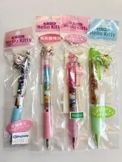 【ご当地含むキティ筆記具】セット販売/ボールペン３本＋シャーペン１本/未使用品