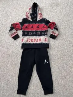 エアー ジョーダン　スウェット　裏起毛セットアップ　1-2y