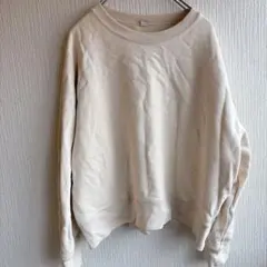 UNIQLO ベージュ クルーネック トレーナー L