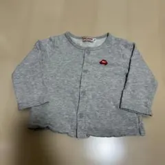 ミキハウス グレー カーディガン F