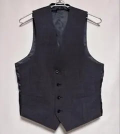 スーツセレクト リバーシブル ベスト メンズ グレー ネイビー Y4 Sサイズ